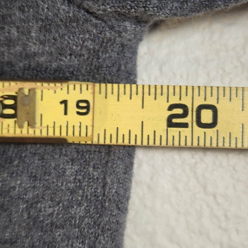 Boss Sweater Womens Large Gray 100% Virgin Wool Crewneck Pullover Knit Logo - Picture 10 of 10